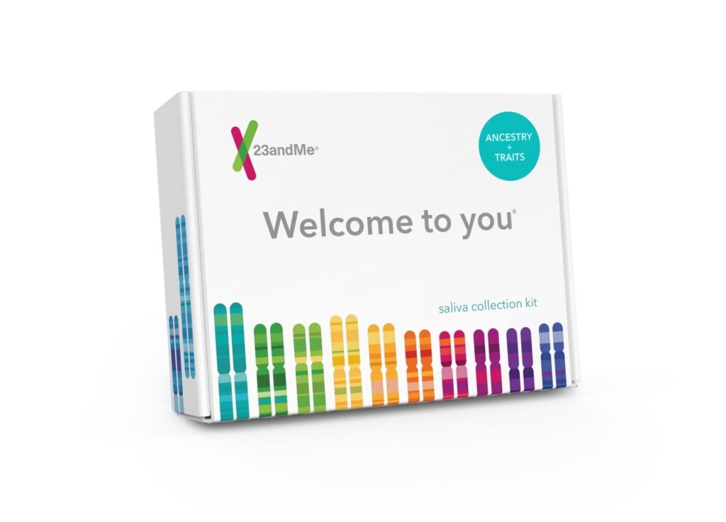DNA-kitet Ancestry + Traits från 23andMe